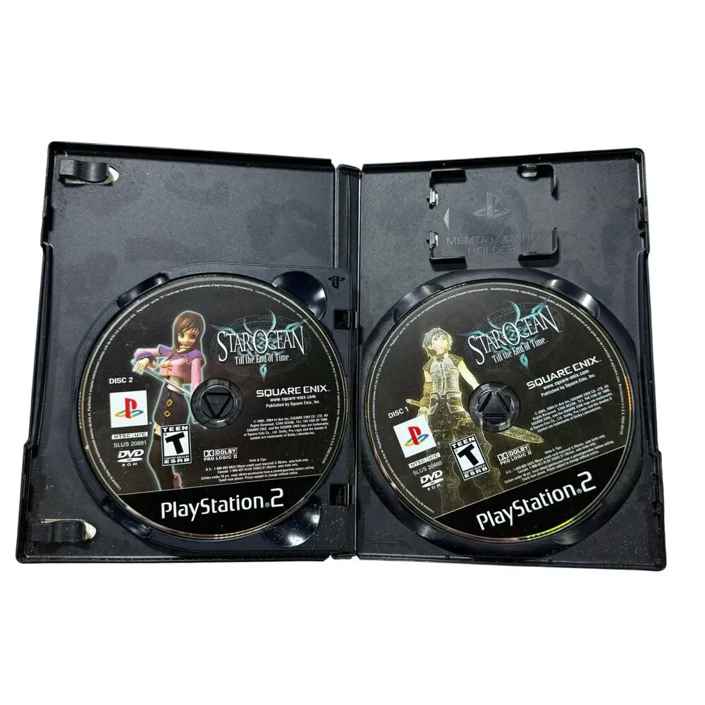 Star Ocean Till the End of Time (PS2 2004) Both Discs TESTED WORKING